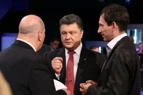 Vitaliy Portnikov, Petr Poroshenko and Mikhail Brodskiy