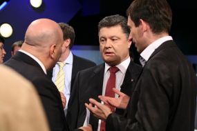 Vitaliy Portnikov, Petr Poroshenko and Mikhail Brodskiy