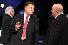 Mikhail Brodskiy and Petr Poroshenko