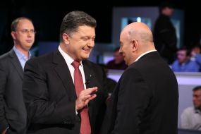 Mikhail Brodskiy and Petr Poroshenko