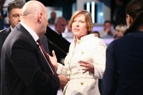 Mikhail Brodskiy, Petr Poroshenko and  Kseniya Lyapina