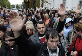 Participants of the picketing