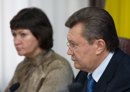 Viktor Yanukovich and Irina Akimova
