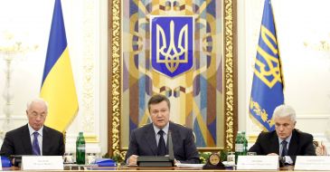 Виктор Янукович, Николай Азаров и Владимир Литвин