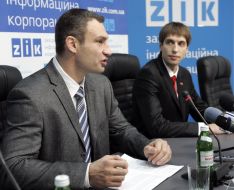 Vitaliy Klichko and Jaroslav Ginka