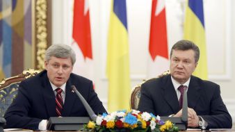 Віктор Янукович та Стівен Харпер