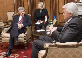 Володимир Литвин та Стівен Харпер