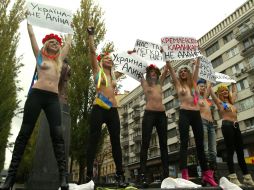Активистки женского движения FEMEN
