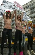 Активистки женского движения FEMEN