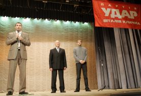 Vitaliy Klichko, Vladimir Korovkin and Anatoliy Kniovets