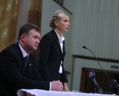 Yuliya Timoshenko and Yuriy Medvedev