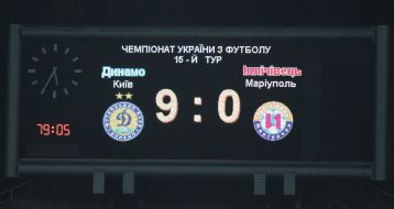 Board with result of game