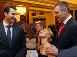 Hayden Panettiere, Vladimir and Vitaliy Klichko