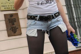 Активистка женского движения FEMEN