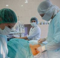 Surgeons carry out hip arthroscopy