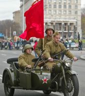 Participants of military historical reconstruction