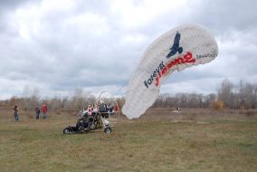 Flight to motoparaplane