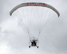 Flight to motoparaplane