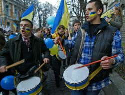 Participants of the Allukrainian action of solidarity