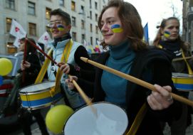 Participants of the Allukrainian action of solidarity