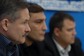 Aleksandr Kolenkov, Elkhan Veliev and Igor Ilchishen