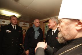 Nikita Mihalkov and metropolitan Lazar