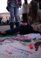 Учасниці акції ”Запали ліхтарик толерантності”