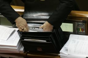 Copies of the project of Internal Tax Code and briefcase