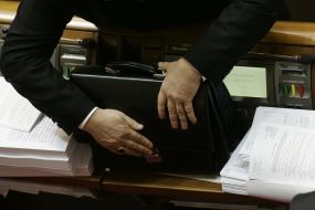 Copies of the project of Internal Tax Code and briefcase