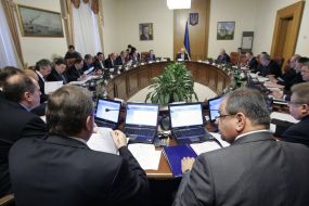 Participants of Ukrainian Cabinet’s session