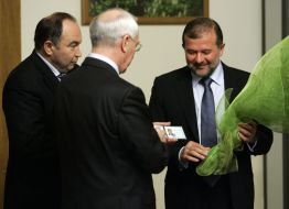 Viktor Baloga, Nikolay Azarov and Anatoliy Tolstoukhov