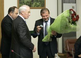 Viktor Baloga, Nikolay Azarov and Anatoliy Tolstoukhov