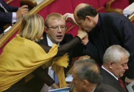 Ирина Геращенко, Андрей Шевченко и Алексей Логвиненко