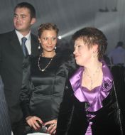 Lyudmila, Viktor Yanukovich and Olga Yanukovich