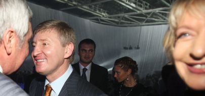 Rinat Ahmetov, Natalya Izosimova, Viktor Yanukovich and Olga Yanukovich