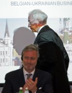 Nikolay Azarov and Prince Philippe of Belgium