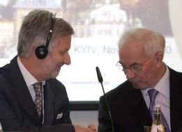 Nikolay Azarov and Prince Philippe of Belgium