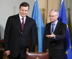 Viktor Yanukovich and Herman Van Rompuy
