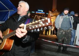 Participant of the protest action