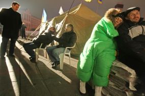 Participants of the protest action