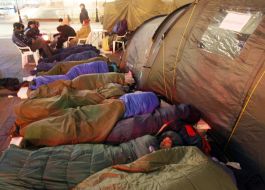 Participants of the protest action