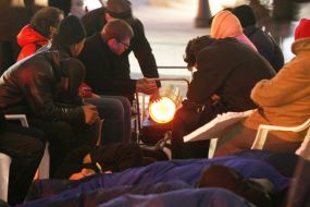 Participants of the protest action