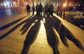 Participants of the protest action