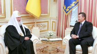 Viktor Yanukovich and Patriarch Kirill