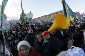 Participants of the protest action