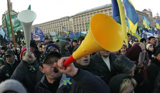 Participants of the protest action