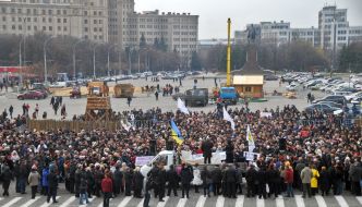 Participants of protest action