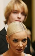 Nataliya Okunskaya with son