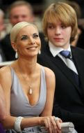 Nataliya Okunskaya with son
