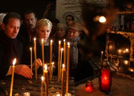 Nikolay Tomenko, Yuliya Timoshenko and Andrey Shkil